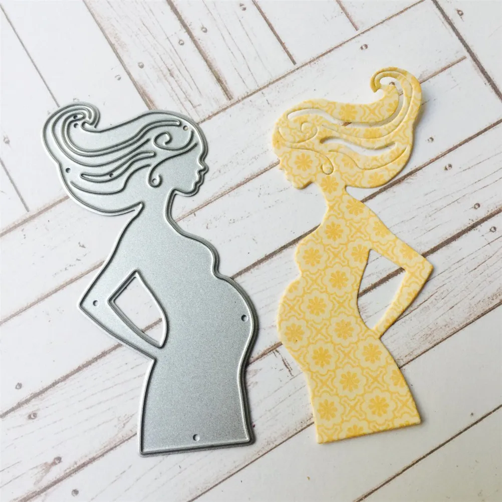 

Metal Steel Cutting Dies Stencils Scrapbooking Mother Mum Pregnancy Pregnant DIY Die Cutting Template Decorative Embossing