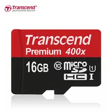 Transcend tarjeta sd micro 16 gb/32 gb/64 gb/128 gb class10 de tarjeta de memoria flash micro sdhc xc 400x para el teléfono/tablet/cámara