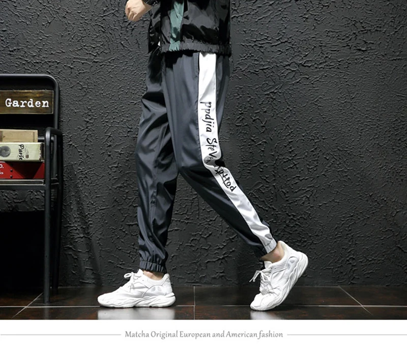 Harem Cargo Pants Men Streetwear Hip Hop Japan Style Trousers Male Khaki Loose Straight Pants  (49)