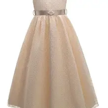 Cutestyles/нарядная одежда для девочек летнее кружевное свадебное платье принцессы без рукавов желтые платья на выпускной DMGD81204-12 для девочек-подростков