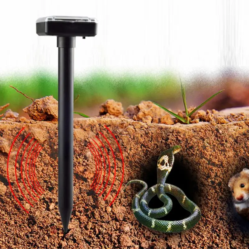 

Mole Repellent Solar Power Ultrasonic Gopher Mole Snake Bird Mosquito Mouse Ultrasonic Pest Repeller Control Garden Yard