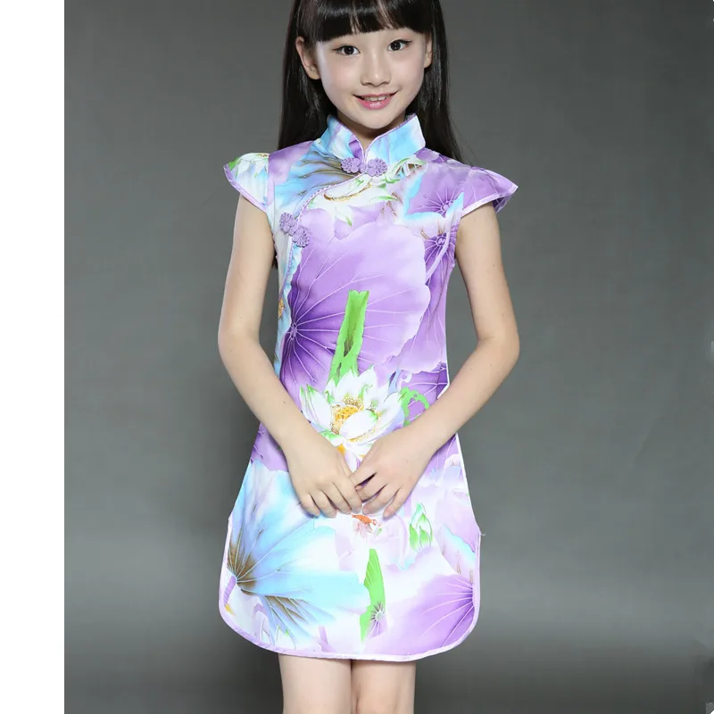 От 1 до 9 лет; летнее винтажное платье для маленьких девочек; элегантная детская одежда в китайском стиле; костюм vestidos; Детские платья для девочек - Цвет: Style Nine