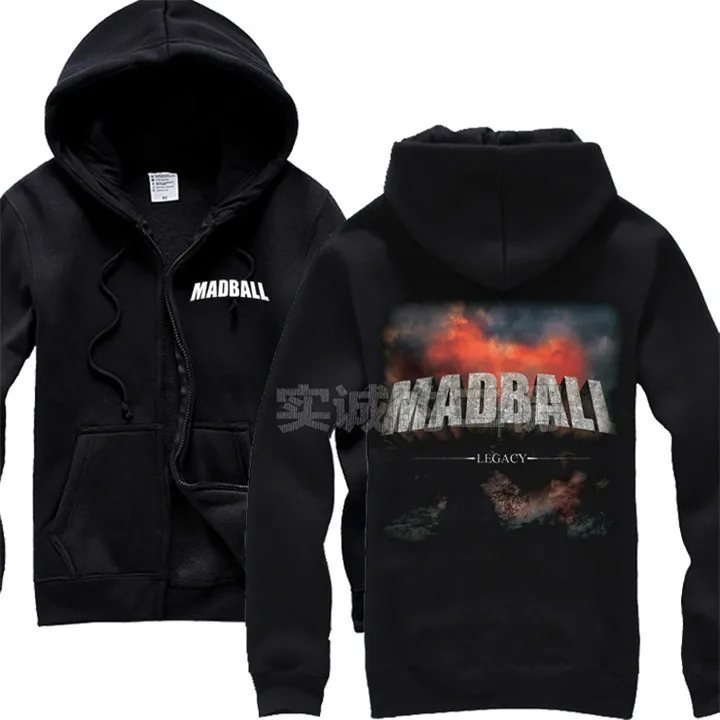 10 видов бейсбольная Толстовка Harajuku Madball Rock sudadera, Рокерская Толстовка hardrock в стиле панк с металлической молнией, спортивный костюм