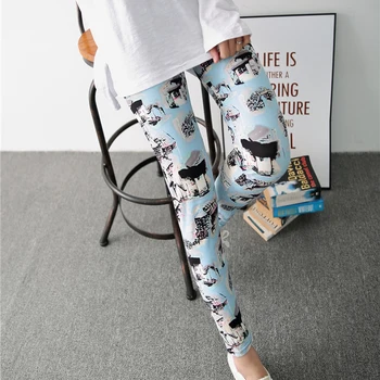 

Sexy Spring Floral Printing Women Leggings Lady's Casual Stretched Breathable Elastic Trousers Summer Women Legging Leggins