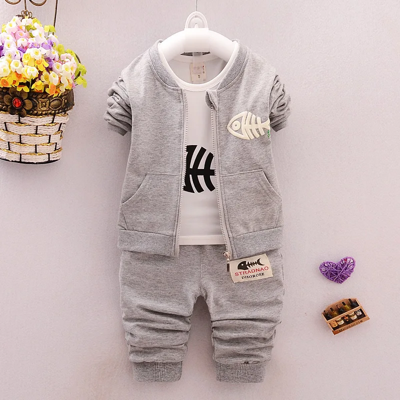 

2017 new arrival Spring Autumn baby boy clothes set casual pant newborn Cartoon printing conjunto roupas de bebe