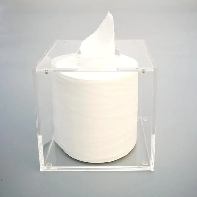 Acrylic Tissue Box tecidos porta guardanapo Waterproof  (3)