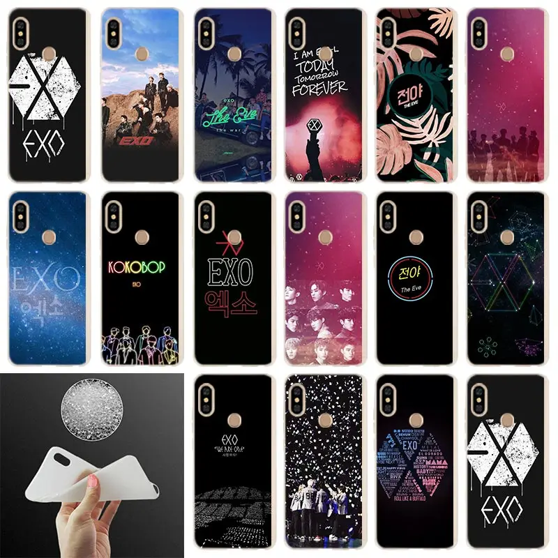 

Fashion Soft Cover Phone Case For Xiaomi Redmi Note 7 6 5 4x redmi 7 6pro 6a s2 5a 4a 4x 5plus 7A EXO EVE