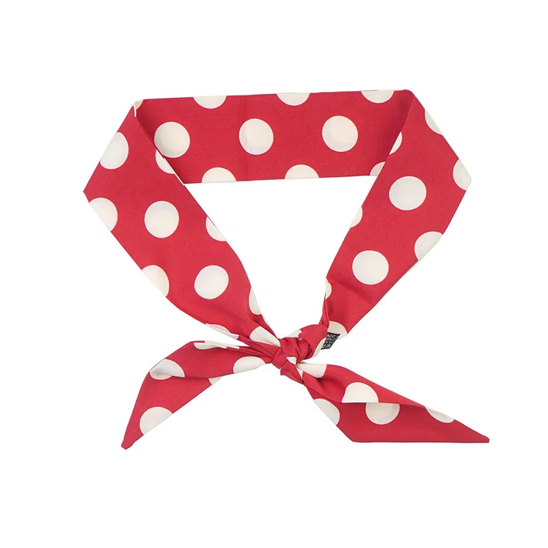 

Jinjin.QC Small Headband Bag Band Echarpe Foulard Femme Dot Scarves and Wraps Shawls Bandanas Drop Shipping