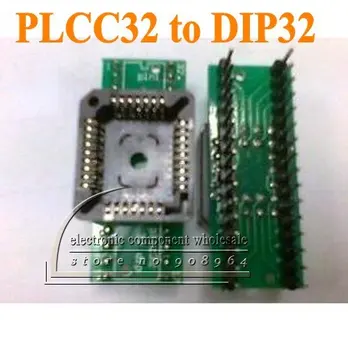 

Wholesale 10pcs/lot PLCC32 to DIP32 programmer IC adapter socket freeshipping
