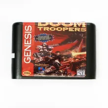 Doom Troopers 16 бит MD игровая карта для sega Mega Drive для sega Genesis