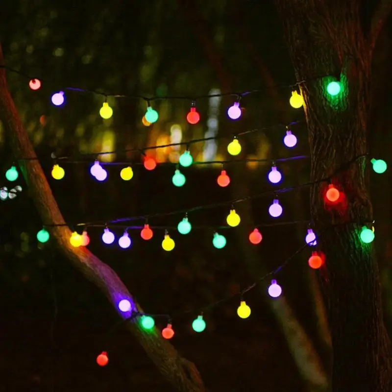 

30 LED 6m Ball String Lights Outdoor Waterproof Solar Fairy Light Garland for Home Christmas Wedding Party Decor