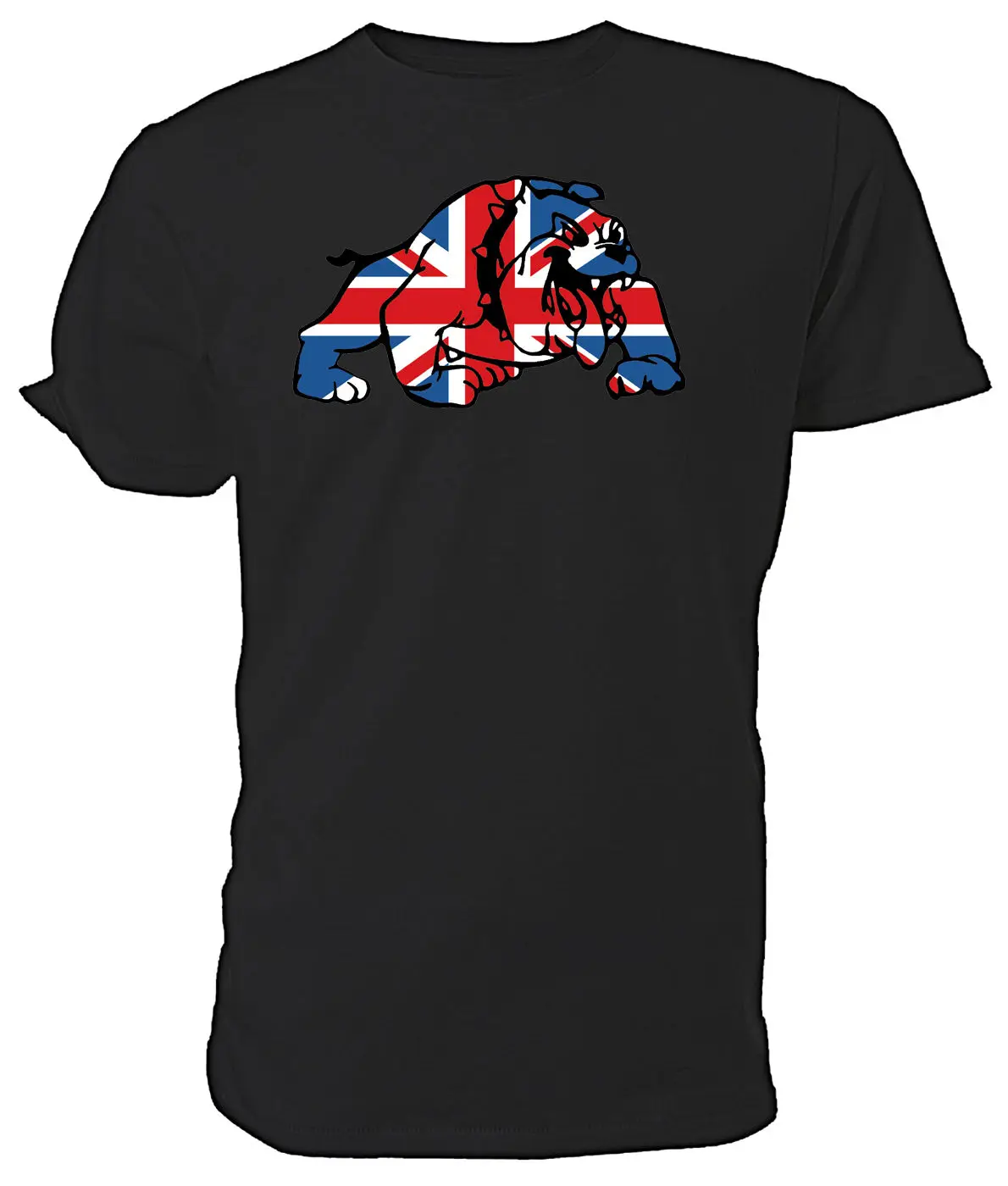 Лучшая британская Футболка с принтом Union Jack Bulldog-выбор размеров и цветов |