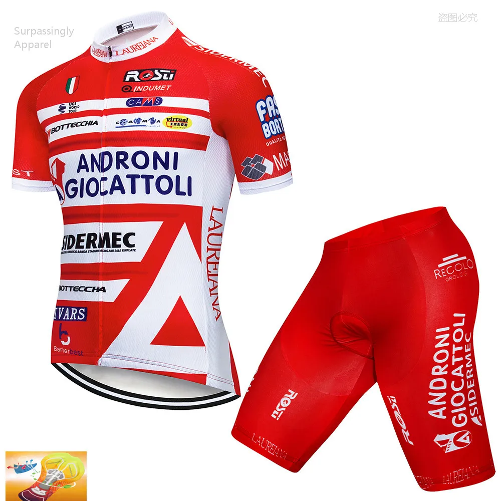 

2019 Short Sleeve ANDRO Cycling Jersey Set Ciclismo Ropa Cycling Men's MTB Cycling Clothing Bike Bicycle Jersey Sets 16D Padded
