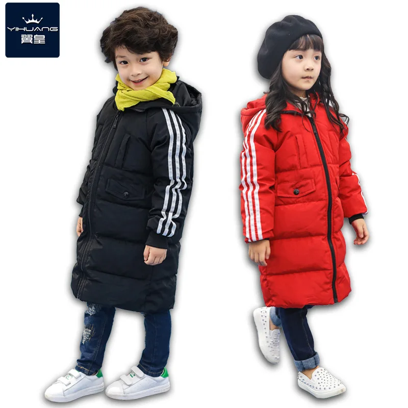 

Girls outerwear coat 2016 new arrived thick warm duck down jacket kids sports outwear long jacket boys girls coats
