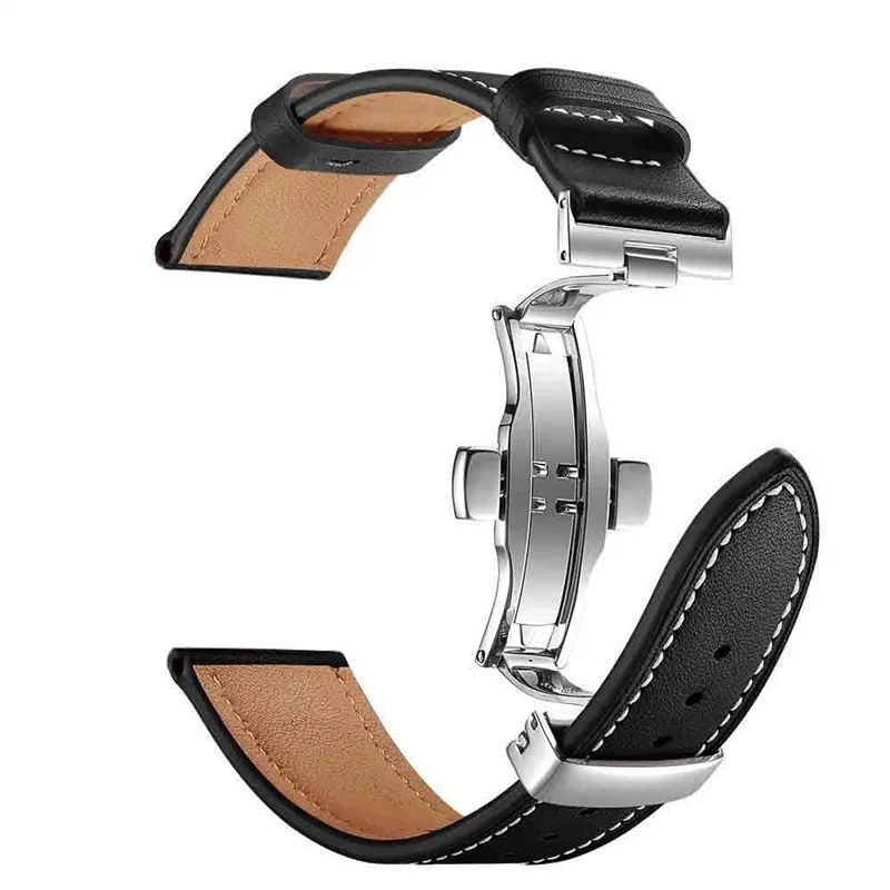 Натуральная кожа ремешок для наручных часов Apple Watch 38 мм/40 мм 42 мм/44 мм ремешки для часов iWatch с бабочка туфли с ремешком и пряжкой для наручных часов iWatch, 4/3/2/1 полос