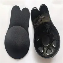 1 пара женских бюстгальтеров для сосков с лепестками груди, бесшовный Сексуальный Невидимый силиконовый бюстгальтер с эффектом пуш-ап, глянцевые наклейки на грудь, интимные аксессуары