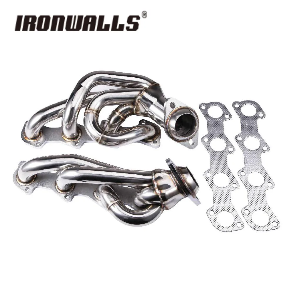 

Ironwalls Car Exhaust Pipe System Case For Ford F150/ F250/ Expedition 1997-2003 Stainless Steel Header Exhaust System