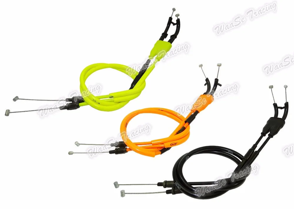2pcs Motorcycle Throttle Cable Steel Wire For Yamaha YZF R1 2004 2005