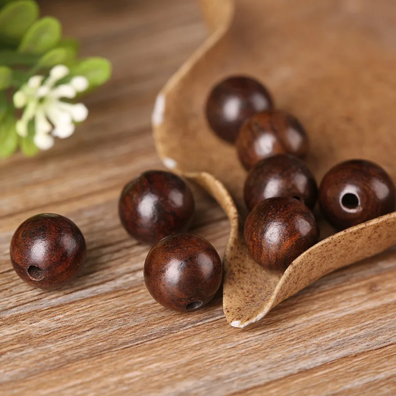 

100pcs/lot New Fashion Wooden Beads 6/8/10/12mm Round Loose Spacer Wood Beads for Jewelry Making Bracelet Necklace Accessories