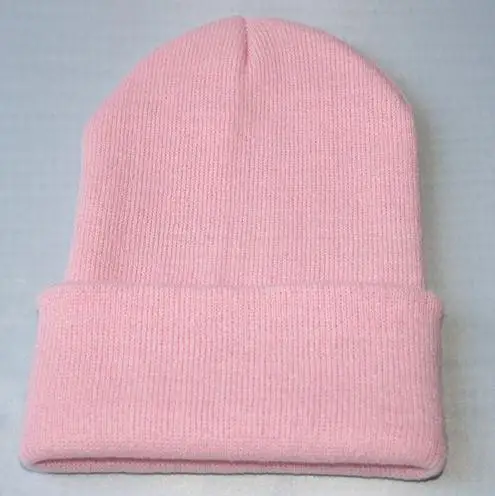 Onne& Kas модная женская зимняя шапка красная черная вязаная шерстяная шапочка Skullies Повседневные шапки теплые шерстяные шляпы - Цвет: c17 light pink
