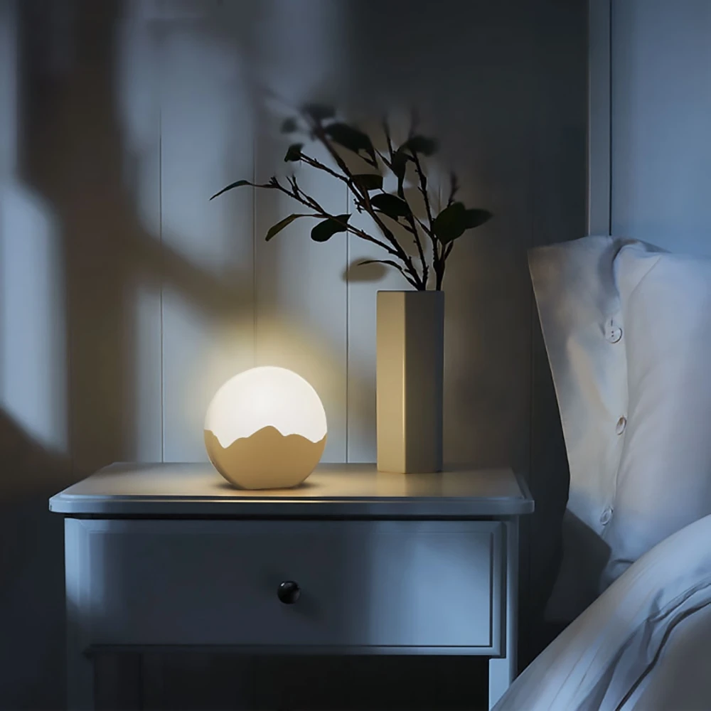 Светодиодный ночник с затемнением, лампа с Луной, креативный прикроватный светильник для детей, Детский декор для детских комнат, подарок на день рождения