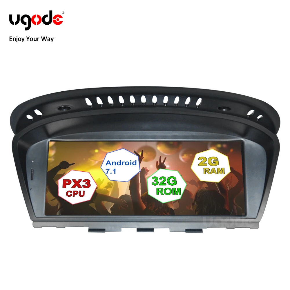 Ugode автомобильный GPSNavigation стерео плеер 8 &quotIPS экран Android 7 1 для BMW 3 5 серии E60 E61 E62 E63