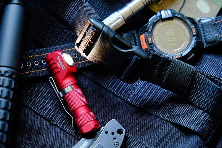  MANKER E02 220 Lumen CREE XPG3 /180lm Nichia 219C LED Keychain Light Mini EDC LED Flashlight w Reve