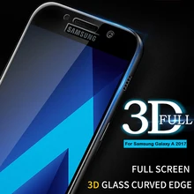 3D с закругленными углами и полным Экран покрытие закаленное Стекло для Samsung Galaxy A5 a520f A3 A320F A7 A720 Экран защитная пленка