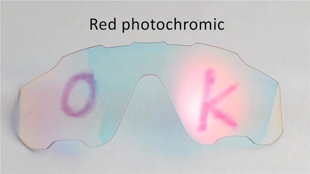 JBR, поляризационные линзы красного, синего и зеленого цвета, фотохромные Сменные линзы, велосипедные солнцезащитные очки, очки без рамки - Цвет: 070-Red-Photochromic