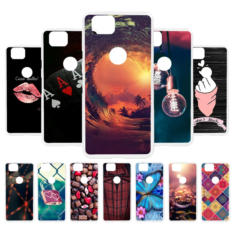 

3D DIY Case For HTC Pixel 2 Case Silicone Soft TPU Shell For Google Pixel 2 Cover 5.0 "Phone Protector Back Bags Housing