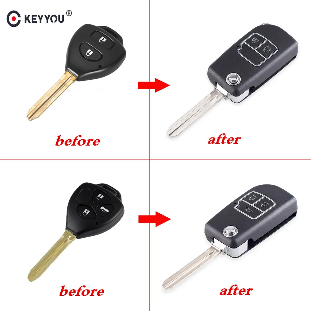 Модифицированный чехол KEYYOU для автомобильного ключа с дистанционным