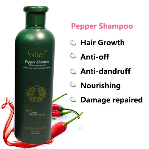 Hair Growth Shampoo Pepper Extract Anti Dryness Anti Dandruff