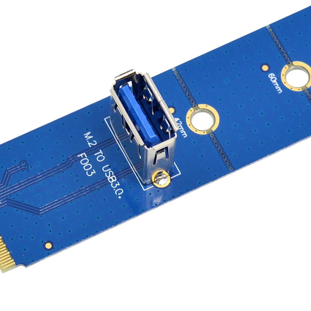 CHIPAL 100 шт. переходник NGFF M.2 к USB 3 0 карта M2 адаптер для PCI E 1X 16X Удлинительный кабель