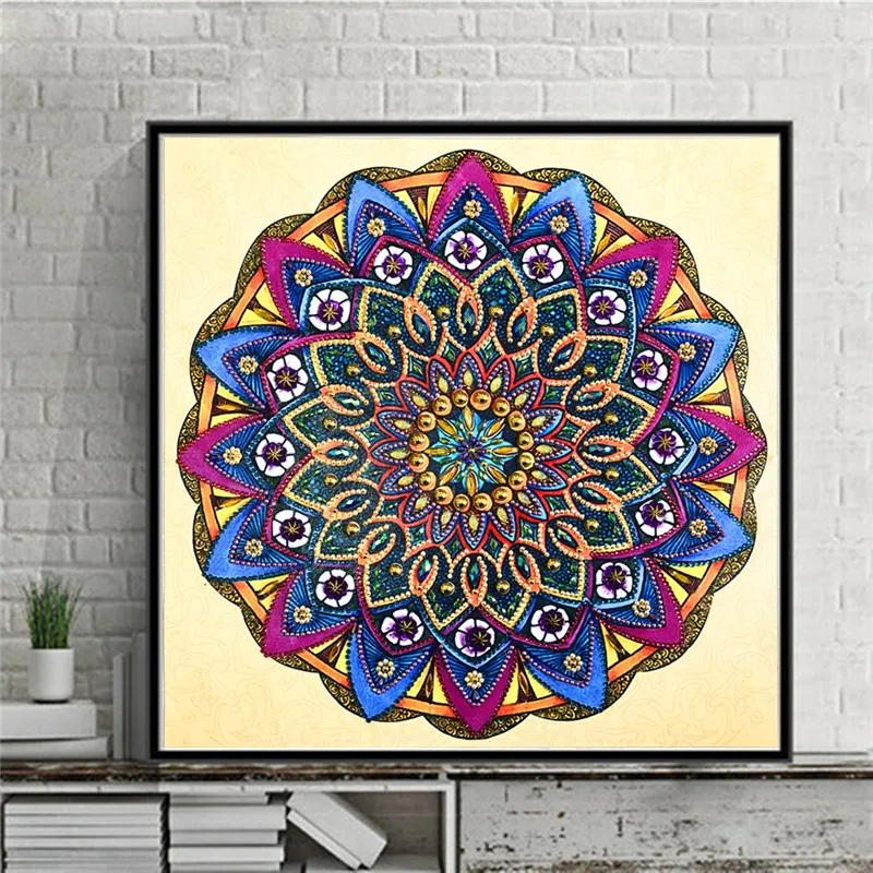 

Diamond/ Painting Cartoon Floral Pattern Special Shape DiamondDIY Cross Stitch Crystal Round Diamond Mosaic