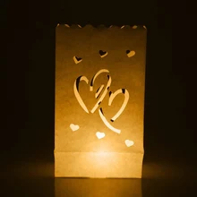 10 шт любовь, сердце, свадьба бумажный пакет для конфет абажур Свадебные путь Декор