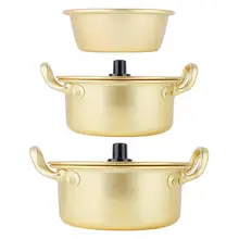 Кастрюля для приготовления пищи, Корейская лапша Ramen, Корейская желтая алюминиевая кастрюля, кастрюля быстрого приготовления, горшок для лапши, кастрюли для приготовления пищи, Новинка
