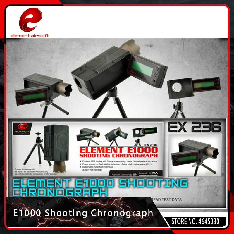 

Element Airsoft Hunting E1000 Shooting Chronograph Foldable LCD Display with Rotary Paintball Screen Softair Accessories