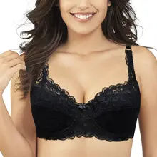 Большая чашка, сексуальное женское белье, цветочный бюстгальтер с полным покрытием, жаккардовый бюстгальтер без косточек, кружевное нижнее белье, размеры 32, 34, 36, 38, 40, 42, 44, A, B, C, D, DD, E, чашка
