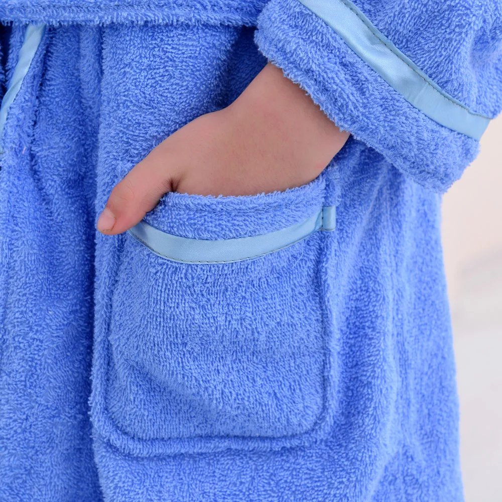 Детский банный халат, полотенце, хлопковый Халат для мальчиков и девочек, домашняя одежда, одежда для сна