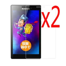 2x плёнки+ одежда, посылка ясно ЖК дисплей экран протектор защитный плёнки для Lenovo Tab 2 TAB2 a7-20 a7-20f A7 20F 7"