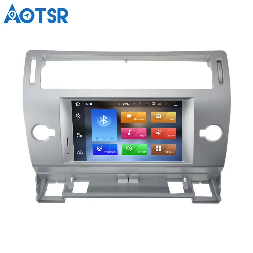Discount Android 9.0 4+64GB Car DVD Player GPS Glonass Navi for Citroen C4 C-Triomphe C-Quatre 2005 2006 2007 2008 2009 Radio Audio Stereo unit tape recorder headunit Console multimedia system auto radio 1