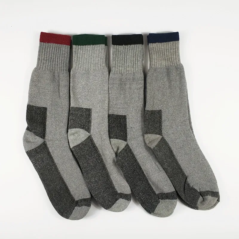 2 пары мужских серых носков для работы (толстые полностью махровые)|socks usa|work boot