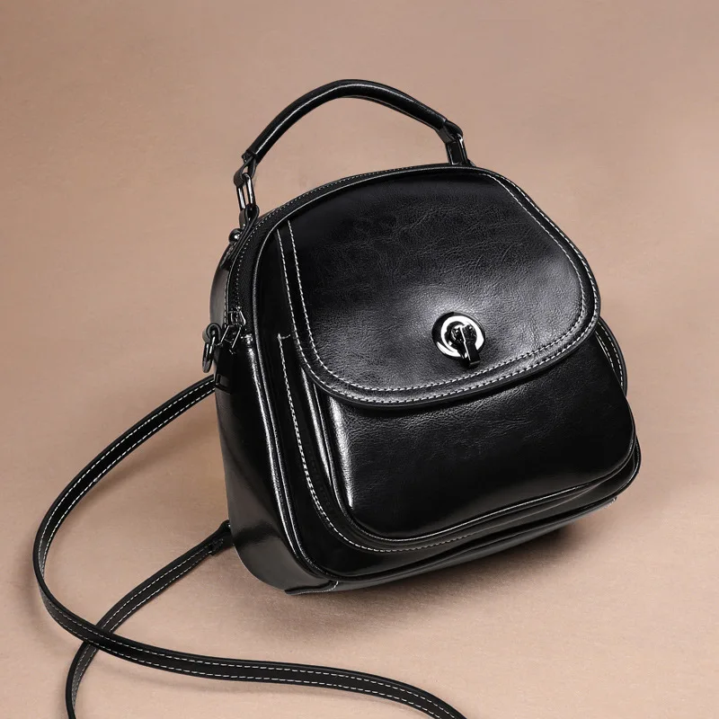 

women bag cow Leather women backpack Genuine Leather backpacks Real Leather ladies shoulder bags female school bag