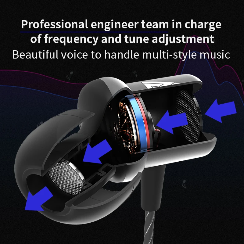 QKZ CK1 наушники для телефона MP3 mp4 шумоизолирующие стерео спортивные наушники вкладыши fone de ouvido audifonos auriculares