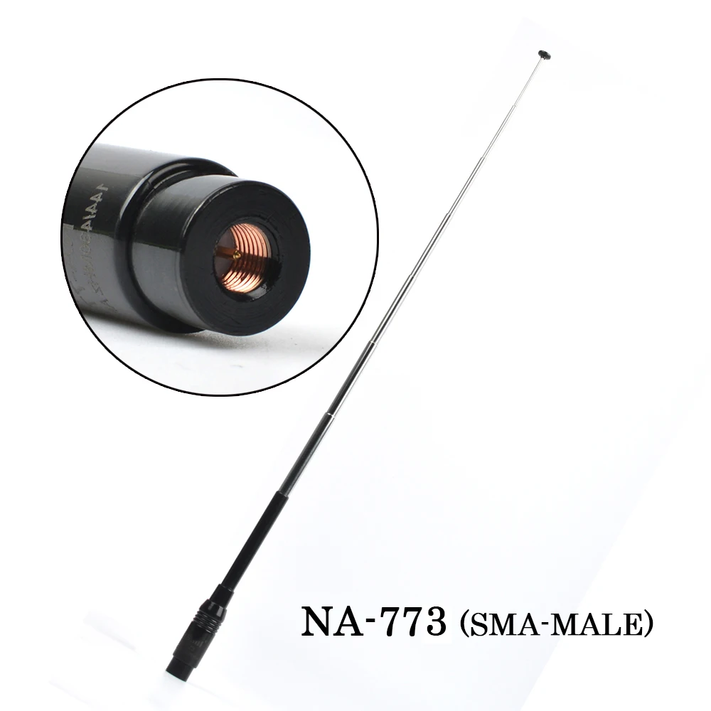 8 шт. HYS NA 773 sma мужской портативная рация антенна 144/430 мГц УКВ Dual Band Две передающие