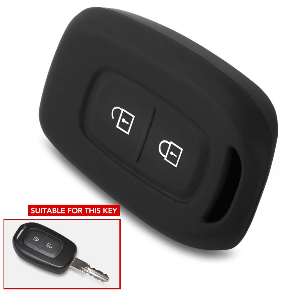

Silicone Car Key FOB for Renault Duster dacia Scenic Master Megane Logan Clio Captur Keyless Rubber Case Cover Protect