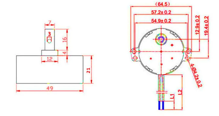 TYC-50 AC 220-240V 50/60Hz 5-6 оборотов в минуту 4W CW по и против часовой стрелки синхронный Шестерни мотор