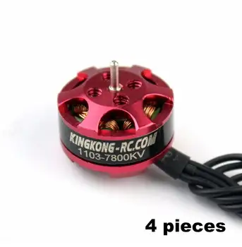 

4pcs High Quality KINGKONG 1103 7800KV 1-2S Brushless Motor for FPV mini Racing Drones RC Multicopter