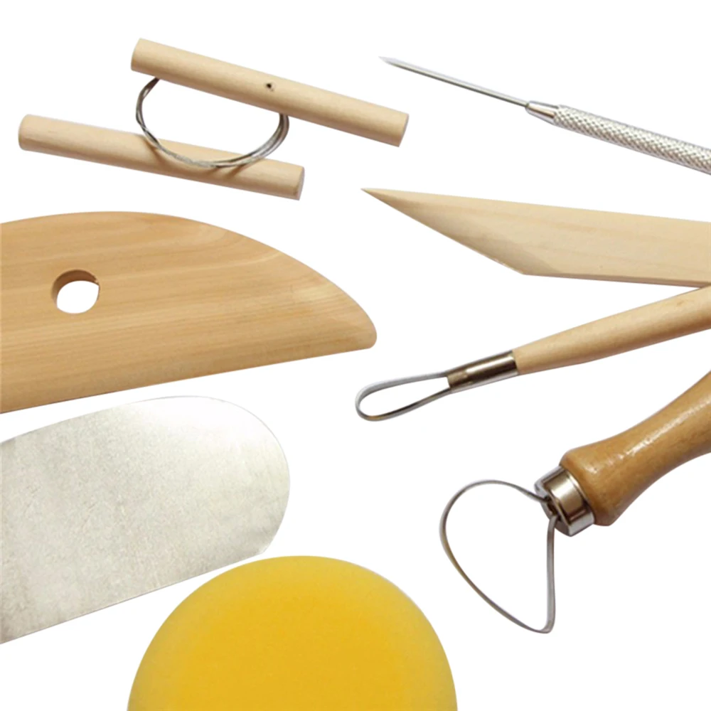 

8 Piece Set Clay Ceramics Molding Tools Wood Knife Pottery Tool Practical