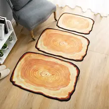 Креативное дерево годовое кольцо 3D ковер для гостиной спальни коврики нескользящий коврик в прихожую 40x60 см 50x80 см